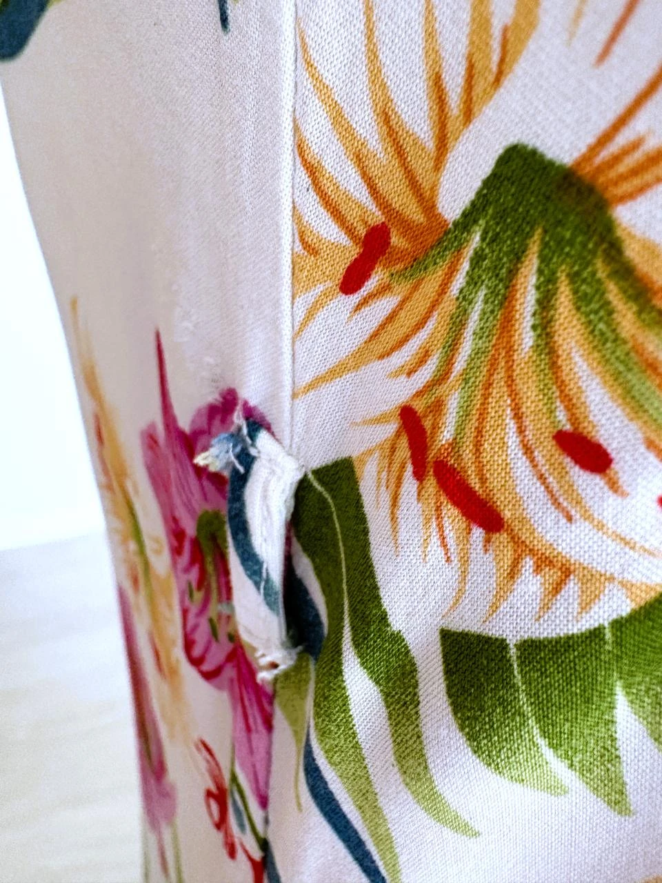 Vestido longo tropical da Queen's – estampa floral colorida – tamanho M – photo 13
